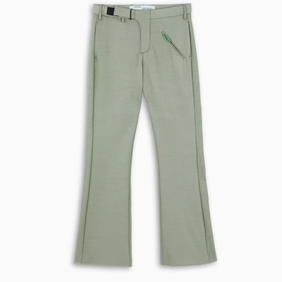 Shop Off-white Olive Green Tailored Trousers