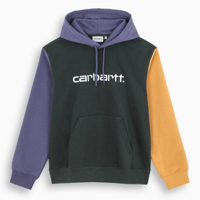 Shop Carhartt Tricol Logoed Hoodie In Multicolor