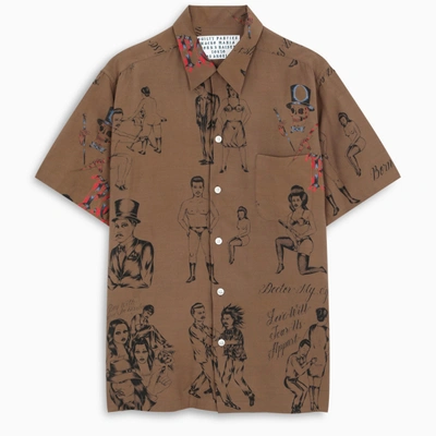 Bornxraised Wacko Maria - Brown Hawaiian Shirt | ModeSens 