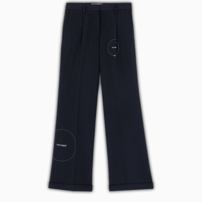 Shop Off-white Black Cut Here Tailored Trousers