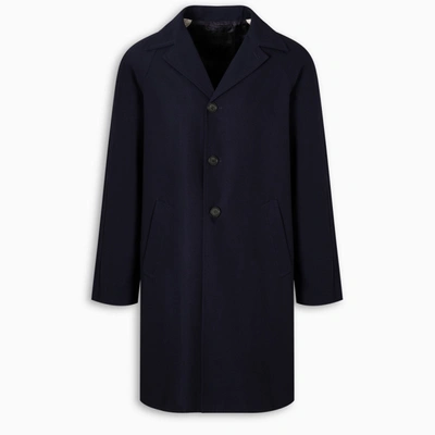 Shop Prada Blue Single-breasted Coat