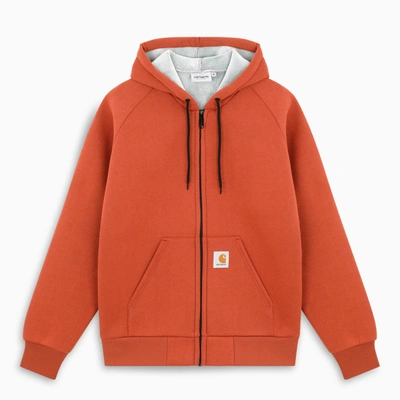 CARHARTT ORANGE CAR-LUX HOODED JACKET I018044PL-H-CARH-0F090