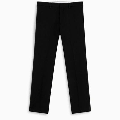 Shop Burberry Black Tailored Trousers