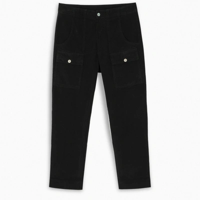 Shop Palm Angels Trousers Cargo In Black