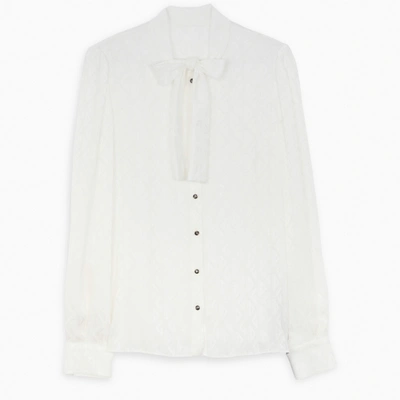 Shop Dolce & Gabbana Dg Blouse With Bow In White