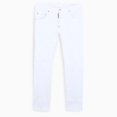 Shop Dsquared2 White Skater Slim-fit Jeans