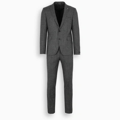 Shop Tagliatore Grey Single-breasted Suit