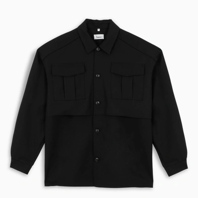 Shop Lownn Black Utility Over Shirt