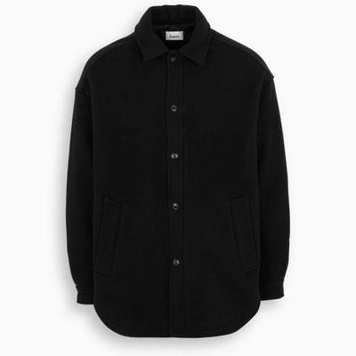 Shop Lownn Black Quilted Overshirt
