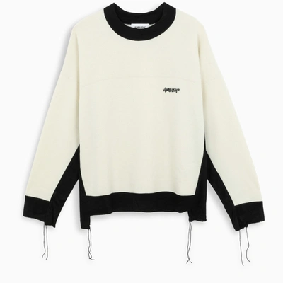 Shop Ambush White/black Bi-colour Sweatshirt