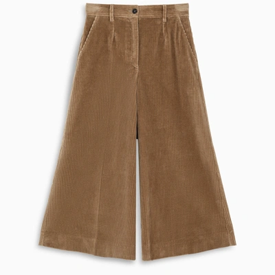 Shop Dolce & Gabbana Sand Corduroy Trousers In Beige