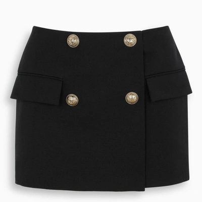 Shop Balmain Black Mini Skirt