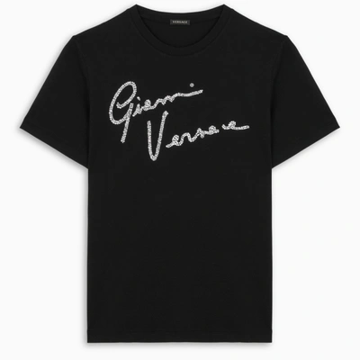 Shop Versace Black Gianni  T-shirt