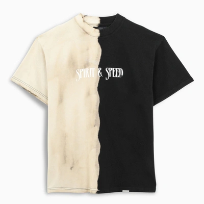 Shop Represent Bi-colour Spirit & Speed T-shirt In Black