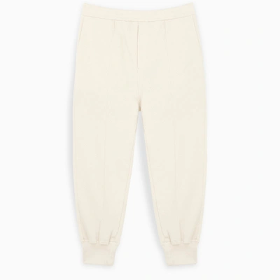 Shop Prada Ivory Sweatpants In White