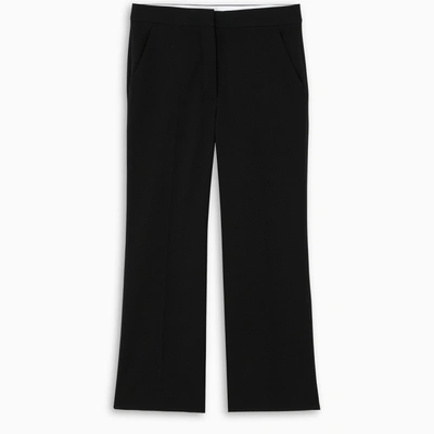 Shop Stella Mccartney Black Cropped Tailored Trousers
