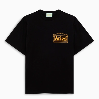 Shop Aries Black Noodles T-shirt