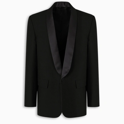 Shop Balenciaga Black Seamless Tuxedo Jacket