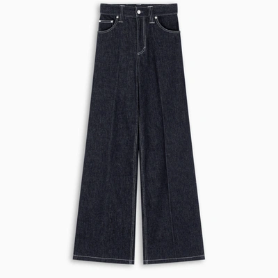 Shop Chloé Blue Wide-leg Jeans