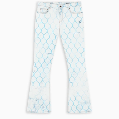 Shop Off-white &trade; Fence Skinny Jeans In Light Blue