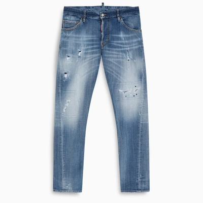 Shop Dsquared2 Sexy Twist Jean Skinny Jeans In Blue