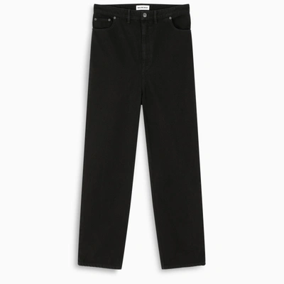 Shop Balenciaga Black Wide Leg Jeans