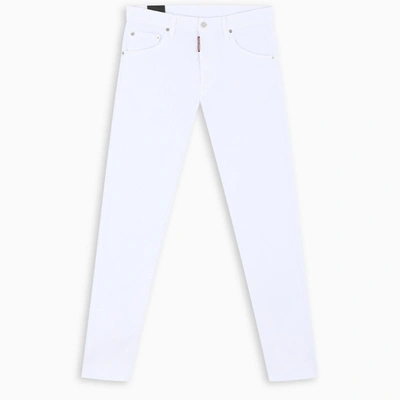 Shop Dsquared2 White Dan Skinny Jeans