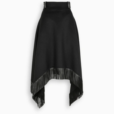 Shop Saint Laurent Black Skirt Pencil Skirt