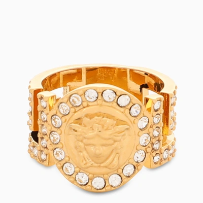 Shop Versace Gold Metal Ring