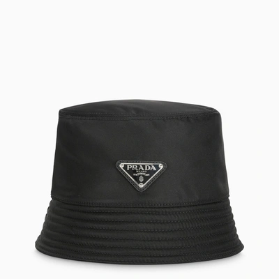 Shop Prada Black Technical Fabric Cap