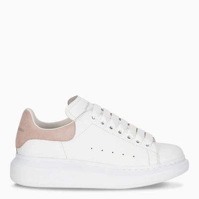 Shop Alexander Mcqueen Women's White And Pink Oversize Sneakers