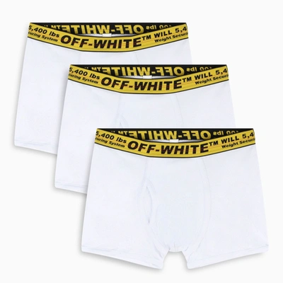 Shop Off-white White Industrial Tape Boxer - 3 Pack