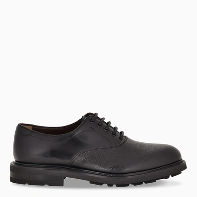 Shop Ferragamo Black Oxford Shoes