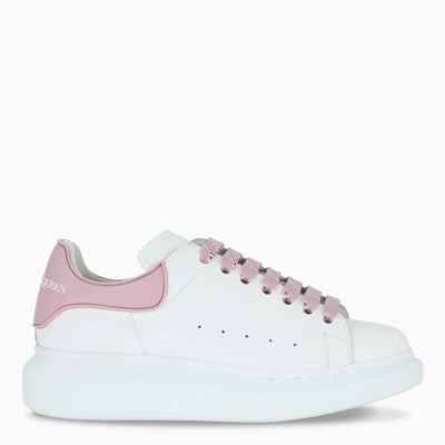 Shop Alexander Mcqueen Women's White/pink Oversize Sneakers