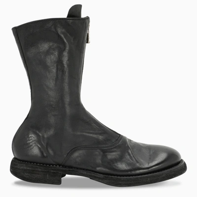 Shop Guidi Black Zip-up Boots