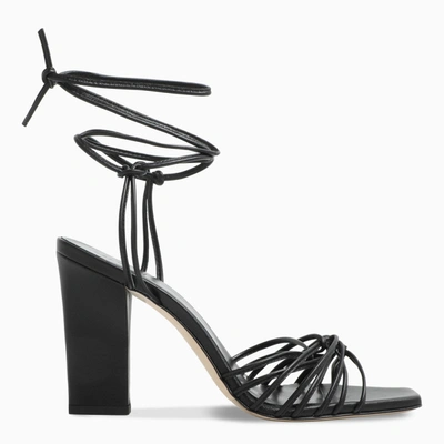 Shop Aeyde Black Daisy Sandals