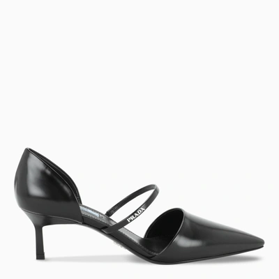 Shop Prada Black Pointed Pumps