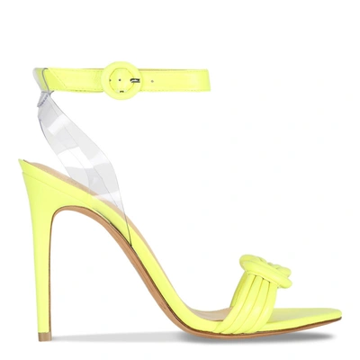 Shop Alexandre Birman Vicky Fluo Yellow High-heeled Sandal