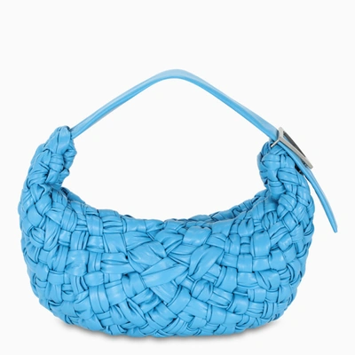 Shop Bottega Veneta Light Blue Bv Banana Bag