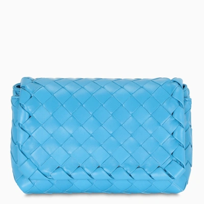 Shop Bottega Veneta Turquoise Cross-body Bag Mini In Light Blue