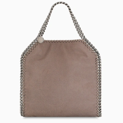 Shop Stella Mccartney Ash Grey Falabella Mini Tote Bag In Beige