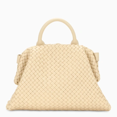 Shop Bottega Veneta Beige Bv Handle Bag