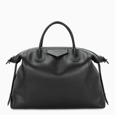 Shop Givenchy Men's Black Large Antigona Soft Bag