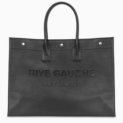 Shop Saint Laurent Black Large Rive Gauche Bag