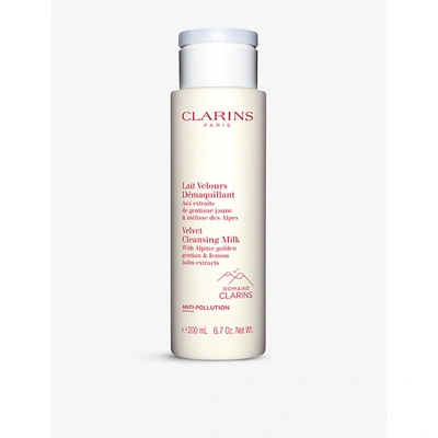 Clarins Velvet Facial Milk Cleanser 6.7 Oz. In White