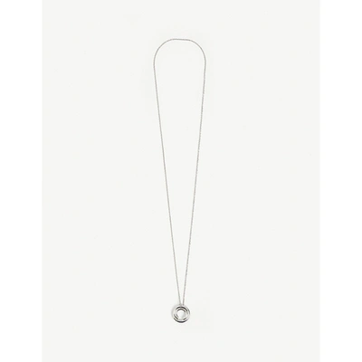 Shop Alan Crocetti Loophole Rhodium-plated Sterling Silver Vermeil Necklace