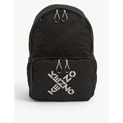 Shop Kenzo Sport Logo-print Shell Backpack In Black