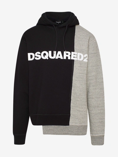 Shop Dsquared2 Black Maxi Sweatshirt