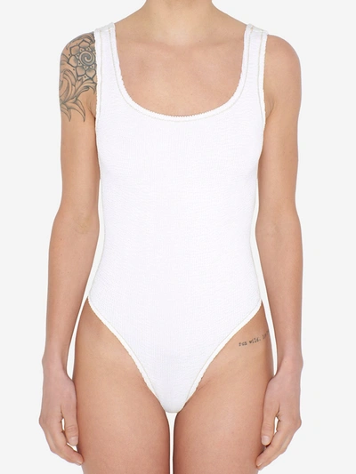 Shop Reina Olga White Papaja One-piece Swimsuit