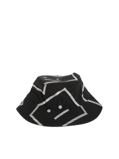 Shop Acne Studios Printed Bucket Hat In Black